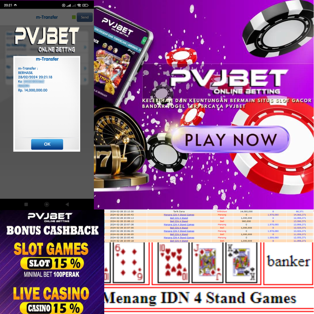 MENANG BERTAHAP DALAM PERMAINAN CASINO ONLINE GAME IDN 4 STAND 14 JUTAAN