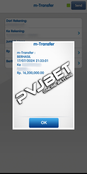 Bukti Pembayaran Kemenangan Player di PVJBET (3)